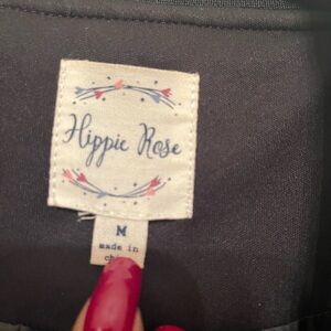 Hippie Rose Charcoal glitter jacket